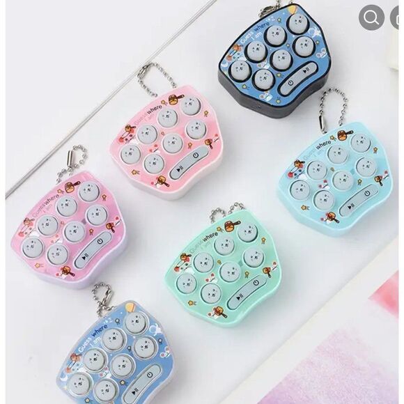 NEW! Pink Pocket Mini Whack-a-mole Game Console Adult or Kids Puzzle Cute Toy W - Picture 3 of 3